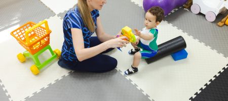 child learning balance