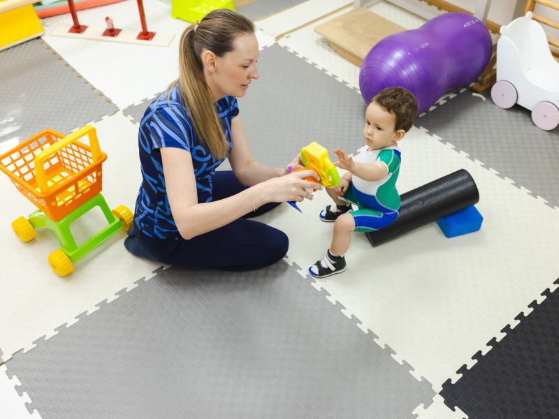 child learning balance